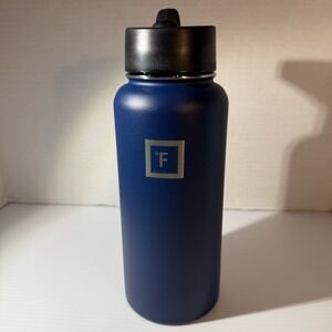 IRON °FLASK 32 oz. Narrow Mouth Bottle Twilight Blue Stainless Steel 3 Lids NIB!